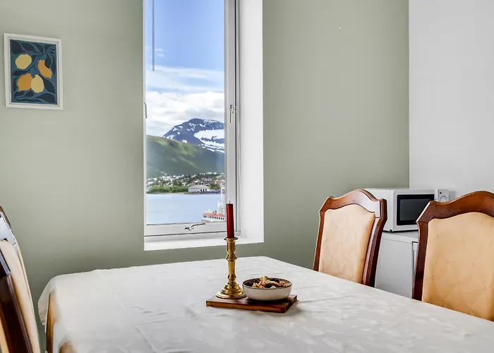 아파트 Center I Stargaze With Telescope 트롬쇠