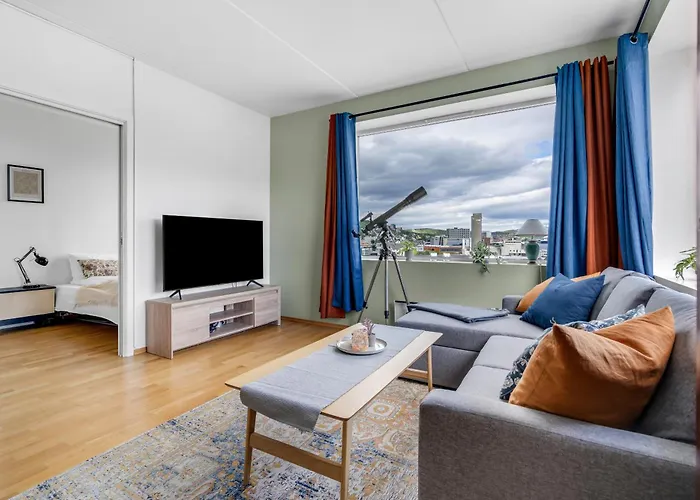 Apartament Center I Stargaze With Telescope Tromsø